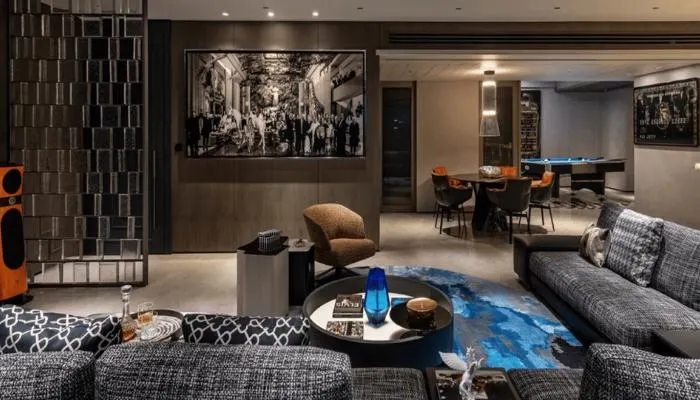 Modern kitchen with premium appliances at Navraj Kingstowns